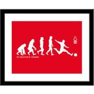 Personalised Nottingham Forest FC Evolution Framed Print