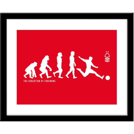 Personalised Nottingham Forest FC Evolution Framed Print