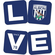 Personalised West Bromwich Albion Love Coasters (x4)