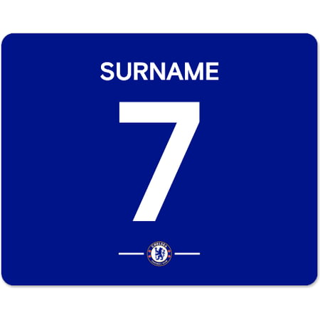 Personalised Chelsea FC Player Shirt Mouse Mat