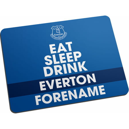 Personalised Everton FC Eat Sleep Drink Mouse Mat