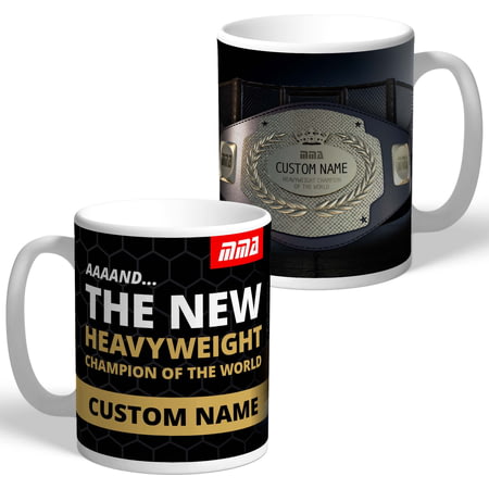 Personalised MMA Heavyweight Champion Of The World Belt Mug