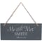 Personalised Mr & Mrs Hanging Slate Sign Plaque