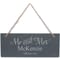 Personalised Mr & Mrs Hanging Slate Sign Plaque