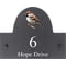 Personalised Sparrow Bird Motif Slate House Name Or Number Plaque/Sign - 25x20cm