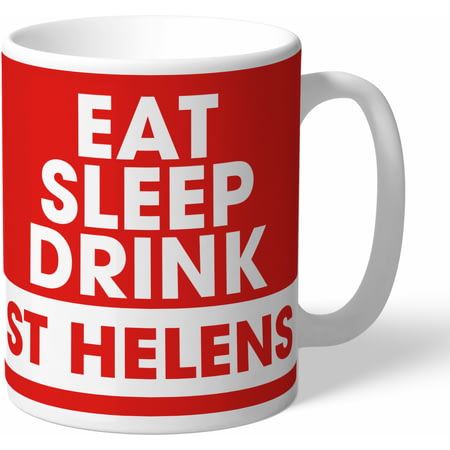 Personalised St Helens Eat Sleep Drink Mug