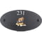Personalised Vole Wildlife Animal Motif Oval Slate House Sign Plaque 25x13cm