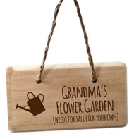 Personalised Weeds For Sale Garden Sign