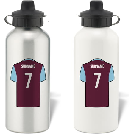 Personalised Aston Villa FC Shirt Aluminium Sports Water Bottle