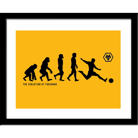 Personalised Wolves FC Evolution Framed Print