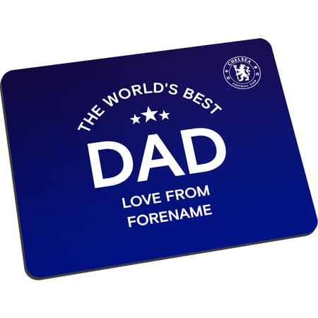 Personalised Chelsea FC World's Best Dad Mouse Mat