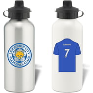 Personalised Leicester City FC Shirt Aluminium Sports Water Bottle