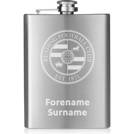 Personalised Reading FC Crest Hip Flask