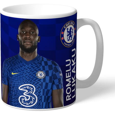 Personalised Chelsea FC Lukaku Autograph Player Photo Mug