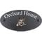 Personalised German Shepherd Dog Motif Oval Slate House Sign Plaque 25x13cm