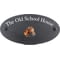 Personalised Horse Motif Oval Slate House Sign Plaque 25x13cm