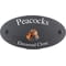 Personalised Horse Motif Oval Slate House Sign Plaque 25x13cm