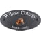 Personalised Horse Motif Oval Slate House Sign Plaque 25x13cm