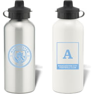 Personalised Manchester City FC Monogram Aluminium Water Bottle