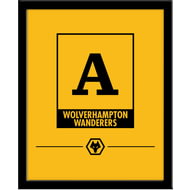 Personalised Wolves Monogram 290x360 Framed Print