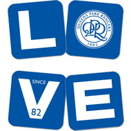 Personalised Queens Park Rangers Love Coasters (x4)