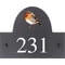 Personalised Robin Bird Motif Slate House Name Or Number Plaque/Sign - 25x20cm