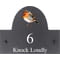 Personalised Robin Bird Motif Slate House Name Or Number Plaque/Sign - 25x20cm