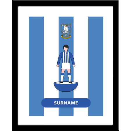 Personalised Sheffield Wednesday Player Figure Framed Print