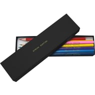 Personalised 12 Colouring Pencils In A Black Box