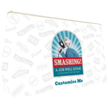 Personalised Wallace And Gromit "Smashing!" Small Wash Bag