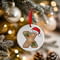 Personalised Gingerbread Initial Letter Christmas Ceramic Hanging Tree Decoration - 7cm