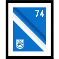 Personalised Huddersfield Town AFC Stripe Framed Print