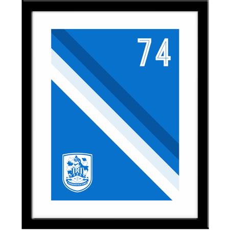 Personalised Huddersfield Town AFC Stripe Framed Print