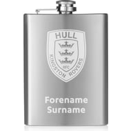 Personalised Hull Kingston Rovers Crest Hip Flask