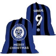 Personalised Rochdale AFC FC Back Of Shirt Large Fabric Christmas Santa Sack