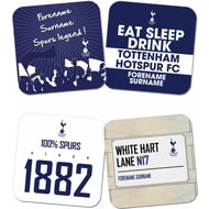 Personalised Tottenham Hotspur FC Coasters