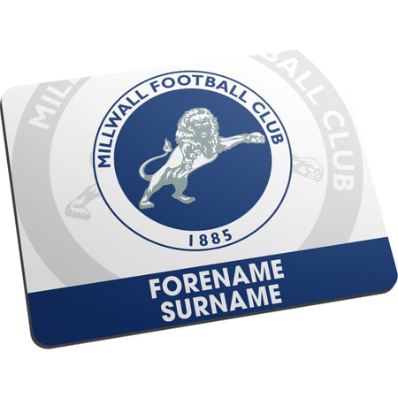 Personalised Millwall Bold Crest Mouse Mat