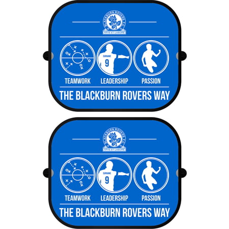 Personalised Blackburn Rovers FC Way Pair of Car Side Window Sunshades