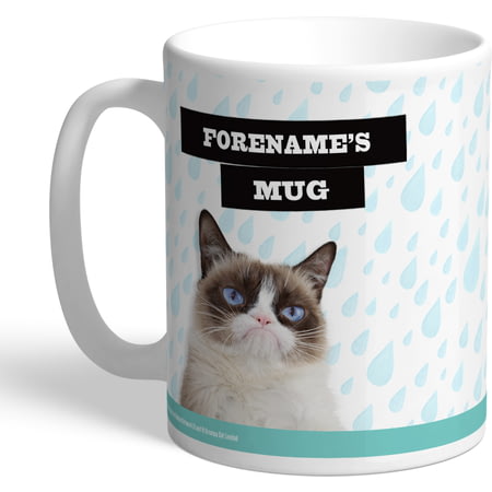 Personalised Grumpy Cat - Bad Day Rain Mug