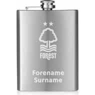 Personalised Nottingham Forest FC Crest Hip Flask