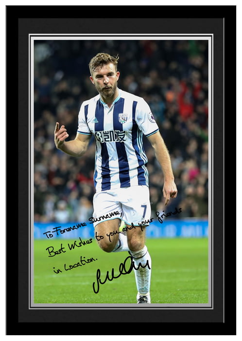 Personalised West Bromwich Albion FC Morrison Autograph Player Photo ...