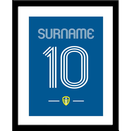 Personalised Leeds United FC Retro Shirt Framed Print