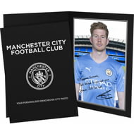 Personalised Manchester City FC De Bruyne Autograph Player Photo Folder