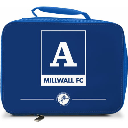 Personalised Millwall FC Monogram Insulated Lunch Bag - Blue