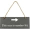 Personalised Engraved Hanging Slate With Arrow Plaque/Sign