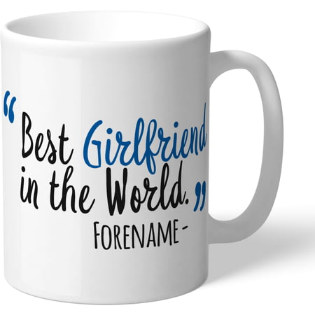 Personalised Cardiff City Best Girlfriend In The World Mug