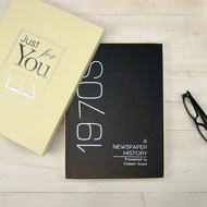 Personalised Newspaper Decade Book - Hardback