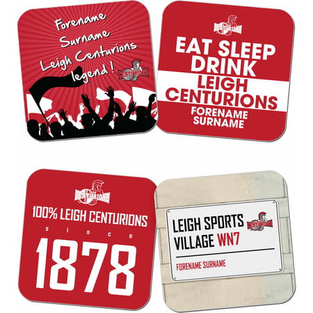 Personalised Leigh Centurions Coasters