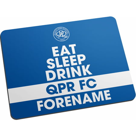 Personalised Queens Park Rangers FC Eat Sleep Drink Mouse Mat