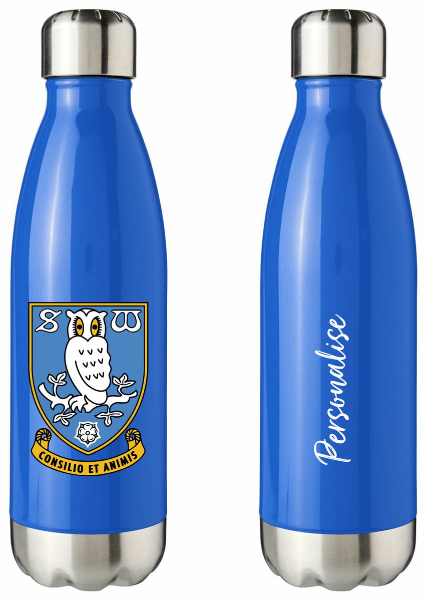 Sheffield Wednesday F.C CREST Personalised Insulated Water Bottle 